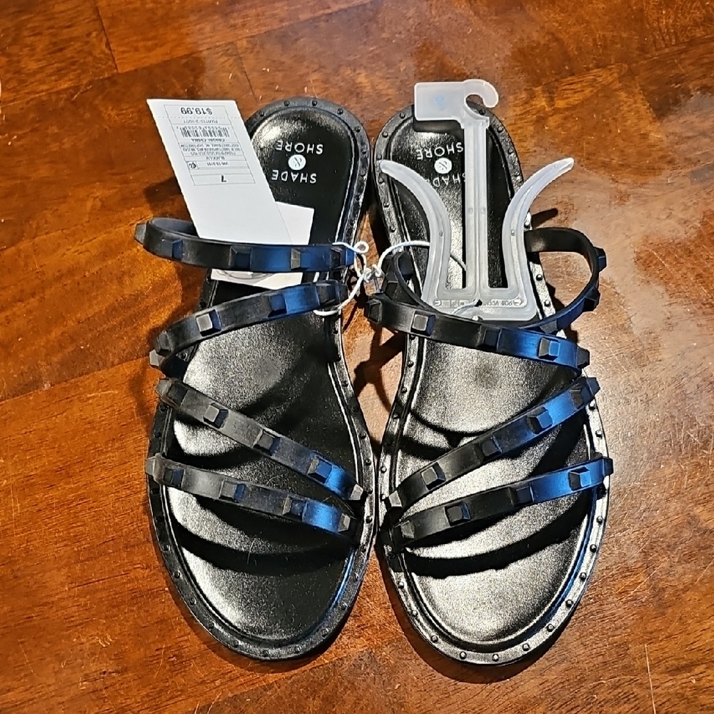 Shade & Shore Strappy Studded Sandals